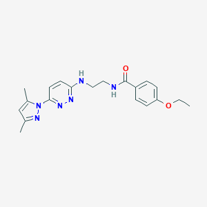 N-(2-((6-(3,5-dimethyl-1H-pyrazol-1-yl)pyridazin-3-yl)amino)ethyl)-4-ethoxybenzamide