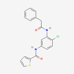 molecular formula C19H15ClN2O2S B5044573 N-[4-chloro-3-[(2-phenylacetyl)amino]phenyl]thiophene-2-carboxamide 