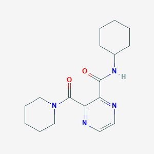 N-cyclohexyl-3-(1-piperidinylcarbonyl)-2-pyrazinecarboxamide