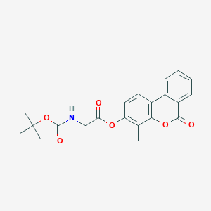 4-methyl-6-oxo-6H-benzo[c]chromen-3-yl N-(tert-butoxycarbonyl)glycinate