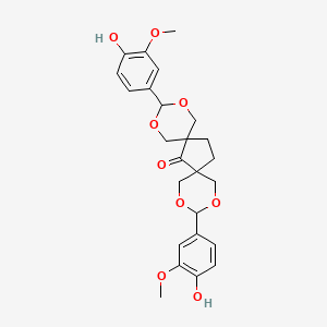 3,11-Bis(4-hydroxy-3-methoxyphenyl)-2,4,10,12-tetraoxadispiro[5.1.58.26]pentadecan-7-one