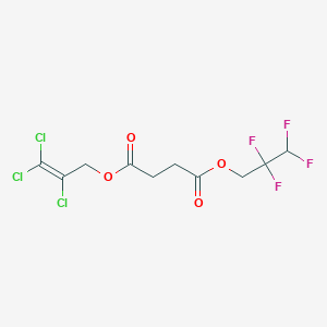 molecular formula C10H9Cl3F4O4 B5044684 4-O-(2,2,3,3-tetrafluoropropyl) 1-O-(2,3,3-trichloroprop-2-enyl) butanedioate 