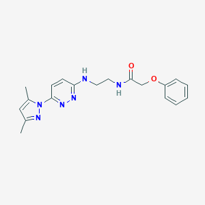 N-(2-((6-(3,5-dimethyl-1H-pyrazol-1-yl)pyridazin-3-yl)amino)ethyl)-2-phenoxyacetamide