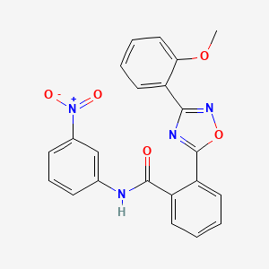 molecular formula C22H16N4O5 B5044721 2-[3-(2-methoxyphenyl)-1,2,4-oxadiazol-5-yl]-N-(3-nitrophenyl)benzamide 