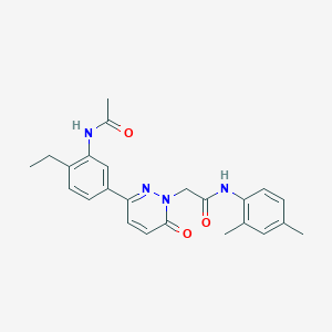 2-{3-[3-(acetylamino)-4-ethylphenyl]-6-oxopyridazin-1(6H)-yl}-N-(2,4-dimethylphenyl)acetamide