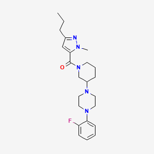 1-(2-fluorophenyl)-4-{1-[(1-methyl-3-propyl-1H-pyrazol-5-yl)carbonyl]-3-piperidinyl}piperazine