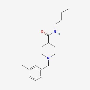 molecular formula C18H28N2O B5044838 N-butyl-1-(3-methylbenzyl)-4-piperidinecarboxamide 