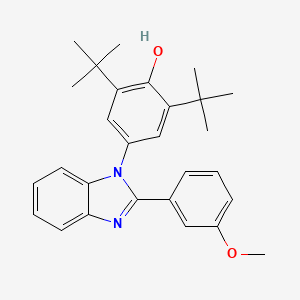 2,6-di-tert-butyl-4-[2-(3-methoxyphenyl)-1H-benzimidazol-1-yl]phenol