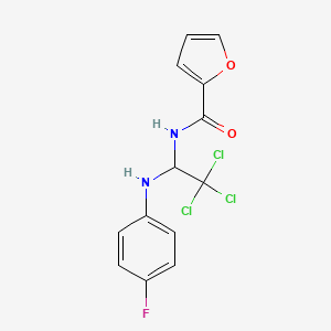 N-{2,2,2-trichloro-1-[(4-fluorophenyl)amino]ethyl}-2-furamide