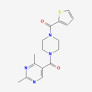 2,4-dimethyl-5-{[4-(2-thienylcarbonyl)-1-piperazinyl]carbonyl}pyrimidine