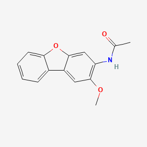 molecular formula C15H13NO3 B5044925 N-(2-Methoxy-dibenzofuran-3-yl)-acetamide 