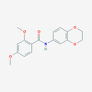 molecular formula C17H17NO5 B5044933 N-(2,3-dihydro-1,4-benzodioxin-6-yl)-2,4-dimethoxybenzamide 