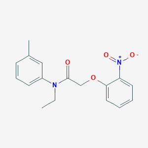 molecular formula C17H18N2O4 B5044934 N-ethyl-N-(3-methylphenyl)-2-(2-nitrophenoxy)acetamide 