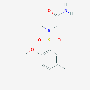 2-[(2-Methoxy-4,5-dimethylphenyl)sulfonyl-methylamino]acetamide