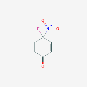 molecular formula C6H4FNO3 B050450 4-Fluoro-4-nitrocyclohexa-2,5-dienone CAS No. 123871-59-0