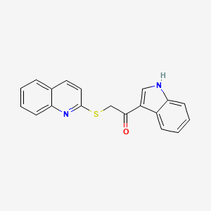 1-(1H-indol-3-yl)-2-quinolin-2-ylsulfanylethanone