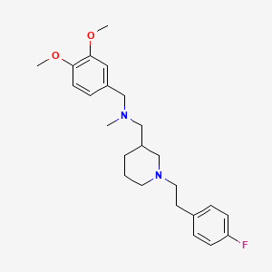 (3,4-dimethoxybenzyl)({1-[2-(4-fluorophenyl)ethyl]-3-piperidinyl}methyl)methylamine