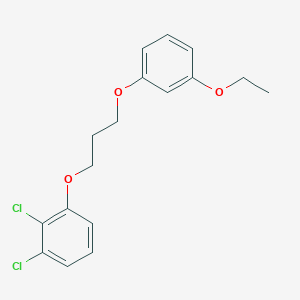 molecular formula C17H18Cl2O3 B5045018 1,2-dichloro-3-[3-(3-ethoxyphenoxy)propoxy]benzene 