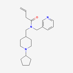 N-[(1-cyclopentyl-4-piperidinyl)methyl]-N-(3-pyridinylmethyl)-3-butenamide