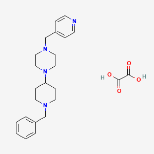 molecular formula C24H32N4O4 B5045056 1-(1-benzyl-4-piperidinyl)-4-(4-pyridinylmethyl)piperazine oxalate 