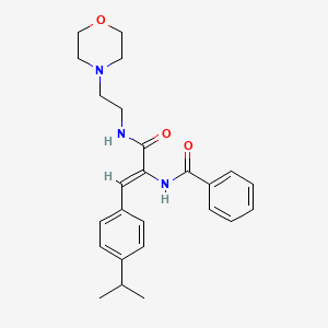 N-[2-(4-isopropylphenyl)-1-({[2-(4-morpholinyl)ethyl]amino}carbonyl)vinyl]benzamide