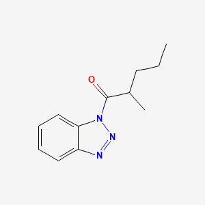 molecular formula C12H15N3O B5045107 1-(1H-benzotriazol-1-yl)-2-methylpentan-1-one CAS No. 349428-83-7