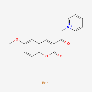 1-[2-(6-methoxy-2-oxo-2H-chromen-3-yl)-2-oxoethyl]pyridinium bromide