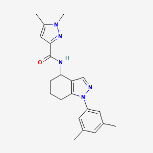 N-[1-(3,5-dimethylphenyl)-4,5,6,7-tetrahydroindazol-4-yl]-1,5-dimethylpyrazole-3-carboxamide