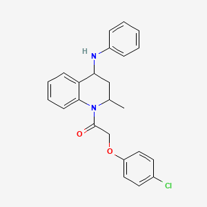 2-(4-chlorophenoxy)-1-(2-methyl-4-(phenylamino)-3,4-dihydroquinolin-1(2H)-yl)ethanone