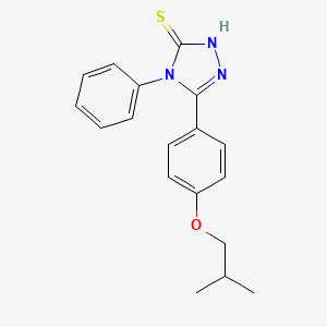 5-(4-isobutoxyphenyl)-4-phenyl-4H-1,2,4-triazole-3-thiol