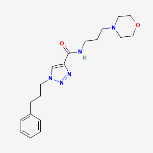 molecular formula C19H27N5O2 B5045197 N-(3-morpholin-4-ylpropyl)-1-(3-phenylpropyl)triazole-4-carboxamide 