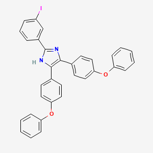 molecular formula C33H23IN2O2 B5045210 2-(3-iodophenyl)-4,5-bis(4-phenoxyphenyl)-1H-imidazole 