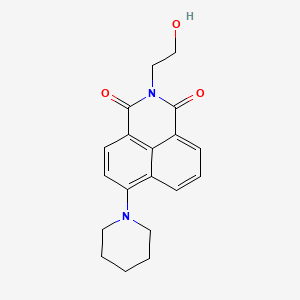 molecular formula C19H20N2O3 B5045212 2-(2-hydroxyethyl)-6-piperidino-1H-benzo[de]isoquinoline-1,3(2H)-dione 