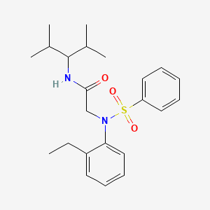 N~2~-(2-ethylphenyl)-N~1~-(1-isopropyl-2-methylpropyl)-N~2~-(phenylsulfonyl)glycinamide