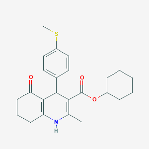 Cyclohexyl 2-methyl-4-[4-(methylsulfanyl)phenyl]-5-oxo-1,4,5,6,7,8-hexahydroquinoline-3-carboxylate