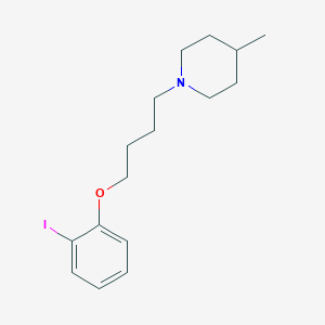 molecular formula C16H24INO B5045256 1-[4-(2-iodophenoxy)butyl]-4-methylpiperidine 