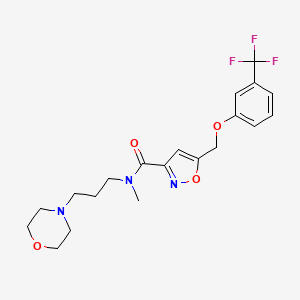 N-methyl-N-[3-(4-morpholinyl)propyl]-5-{[3-(trifluoromethyl)phenoxy]methyl}-3-isoxazolecarboxamide