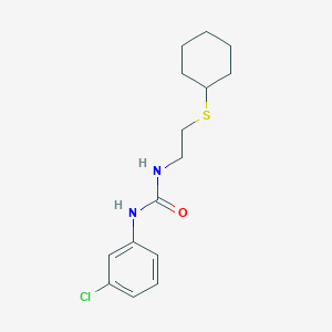 1-(3-Chlorophenyl)-3-[2-(cyclohexylsulfanyl)ethyl]urea