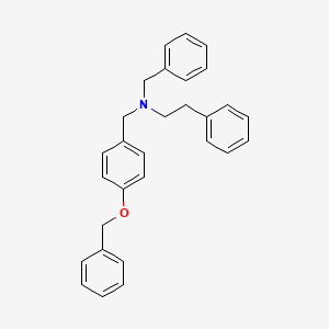 molecular formula C29H29NO B5045282 N-benzyl-N-[4-(benzyloxy)benzyl]-2-phenylethanamine 