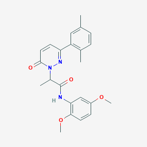 N-(2,5-dimethoxyphenyl)-2-[3-(2,5-dimethylphenyl)-6-oxopyridazin-1(6H)-yl]propanamide