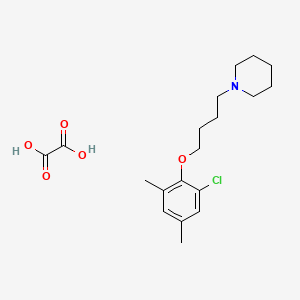 1-[4-(2-Chloro-4,6-dimethylphenoxy)butyl]piperidine;oxalic acid