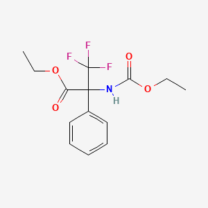 ethyl N-(ethoxycarbonyl)-3,3,3-trifluoro-2-phenylalaninate