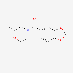 1,3-Benzodioxol-5-yl(2,6-dimethylmorpholin-4-yl)methanone