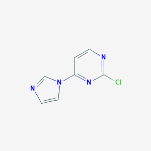molecular formula C7H5ClN4 B504537 2-chloro-4-(1H-imidazol-1-yl)pyrimidine CAS No. 114834-03-6