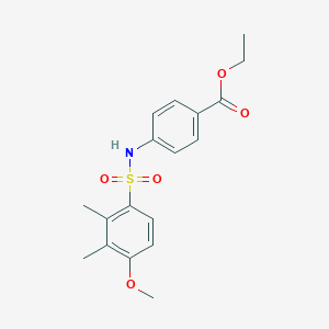 Ethyl 4-(4-methoxy-2,3-dimethylbenzenesulfonamido)benzoate