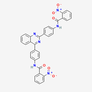 N,N'-(quinazoline-2,4-diyldibenzene-4,1-diyl)bis(2-nitrobenzamide)