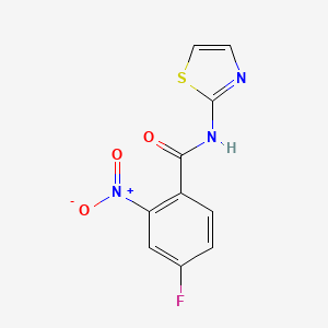 4-fluoro-2-nitro-N-1,3-thiazol-2-ylbenzamide