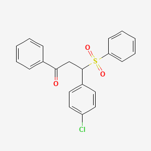 3-(4-Chlorophenyl)-1-phenyl-3-(phenylsulfonyl)propan-1-one