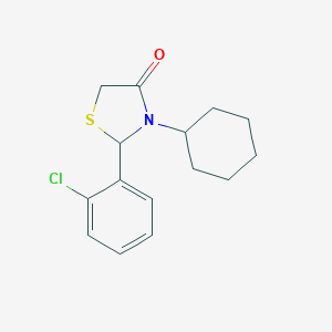 2-(2-Chlorophenyl)-3-cyclohexyl-1,3-thiazolidin-4-one