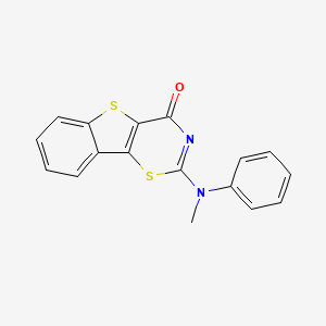 molecular formula C17H12N2OS2 B5045547 2-(N-methylanilino)-[1]benzothiolo[2,3-e][1,3]thiazin-4-one 